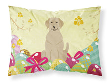 Load image into Gallery viewer, Easter Eggs Yellow Labrador Fabric Standard Pillowcase – Artistic Decorative Front, White Back BB6055PILLOWCASE