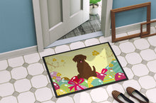 Load image into Gallery viewer, Easter Eggs Chocolate Labrador Doormat - 24x36 Decorative Floor Mat – Indoor/Outdoor Rug with Artistic Flair BB6056JMAT