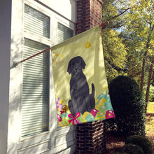 Load image into Gallery viewer, Easter Eggs Black Labrador Flag Canvas House Size BB6057CHF