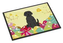 Load image into Gallery viewer, Easter Eggs Black Labrador Doormat - 24x36 Decorative Floor Mat – Indoor/Outdoor Rug with Artistic Flair BB6057JMAT