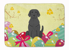 Load image into Gallery viewer, Easter Eggs Black Labrador Machine Washable Memory Foam Mat BB6057RUG