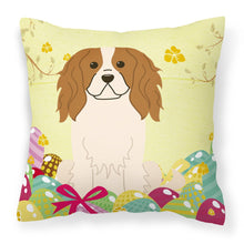 Load image into Gallery viewer, Easter Eggs Cavalier Spaniel Fabric Decorative Pillow BB6058PW1818
