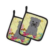 Load image into Gallery viewer, Easter Eggs Glen of Imal Grey Pot Holders - Set of 2 - Heat-Resistant Kitchen Essentials BB6059PTHD