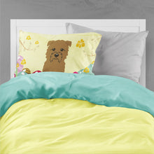 Load image into Gallery viewer, Easter Eggs Glen of Imal Tan Fabric Standard Pillowcase – Artistic Decorative Front, White Back BB6060PILLOWCASE