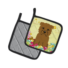 Load image into Gallery viewer, Easter Eggs Glen of Imal Tan Pot Holders - Set of 2 - Heat-Resistant Kitchen Essentials BB6060PTHD