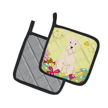 Load image into Gallery viewer, Easter Eggs Soft Coated Wheaten Terrier Pot Holders - Set of 2 - Heat-Resistant Kitchen Essentials BB6061PTHD