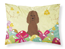 Load image into Gallery viewer, Easter Eggs Irish Water Spaniel Fabric Standard Pillowcase – Artistic Decorative Front, White Back BB6063PILLOWCASE