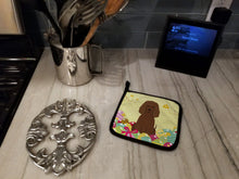 Load image into Gallery viewer, Easter Eggs Irish Water Spaniel Pot Holders - Set of 2 - Heat-Resistant Kitchen Essentials BB6063PTHD