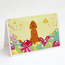 Load image into Gallery viewer, Easter Eggs Irish Setter Greeting Cards -  Blank Note Cards – 8-Pack of Artist-Designed Cards with Envelopes
