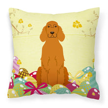 Load image into Gallery viewer, Easter Eggs Irish Setter Fabric Decorative Pillow BB6064PW1818