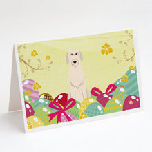Load image into Gallery viewer, Easter Eggs Irish Wolfhound Greeting Cards -  Blank Note Cards – 8-Pack of Artist-Designed Cards with Envelopes