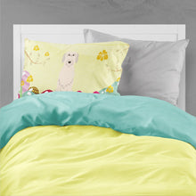 Load image into Gallery viewer, Easter Eggs Irish Wolfhound Fabric Standard Pillowcase – Artistic Decorative Front, White Back BB6065PILLOWCASE