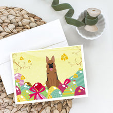 Load image into Gallery viewer, Easter Eggs German Shepherd Greeting Cards -  Blank Note Cards – 8-Pack of Artist-Designed Cards with Envelopes