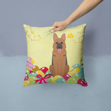 Load image into Gallery viewer, Easter Eggs German Shepherd Throw Pillow - 14x14 Decorative Pillow – Art for Your Home &amp; Patio BB6067PW1414