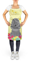 Load image into Gallery viewer, Easter Eggs Poodle Silver Apron – Artist-Designed Kitchen, BBQ &amp; Craft Apron BB6068APRON