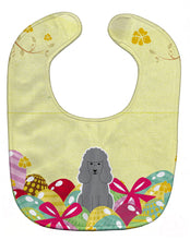 Load image into Gallery viewer, Easter Eggs Poodle Silver Baby Bib BB6068BIB