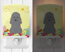 Load image into Gallery viewer, Easter Eggs Poodle Silver Ceramic Night Light BB6068CNL