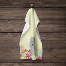 Load image into Gallery viewer, Easter Eggs Poodle Silver Kitchen Towel – Artistic Dish Towel for Everyday Use BB6068KTWL