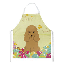 Load image into Gallery viewer, Easter Eggs Poodle Tan Apron – Artist-Designed Kitchen, BBQ &amp; Craft Apron BB6069APRON