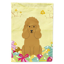 Load image into Gallery viewer, Easter Eggs Poodle Tan Flag Canvas House Size BB6069CHF
