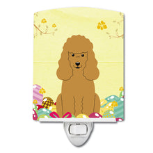 Load image into Gallery viewer, Easter Eggs Poodle Tan Ceramic Night Light BB6069CNL