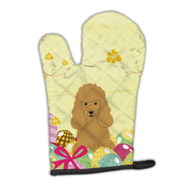 Load image into Gallery viewer, Easter Eggs Poodle Tan Oven Mitt BB6069OVMT