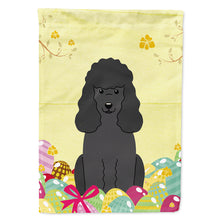 Load image into Gallery viewer, Easter Eggs Poodle Black Flag Canvas House Size BB6071CHF