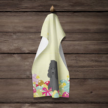 Load image into Gallery viewer, Easter Eggs Poodle Black Kitchen Towel – Artistic Dish Towel for Everyday Use BB6071KTWL