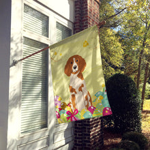 Load image into Gallery viewer, Easter Eggs Brittany Spaniel Flag Canvas House Size BB6072CHF