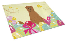Load image into Gallery viewer, Easter Eggs Dogue de Bourdeaux Glass Cutting Boards – Durable, Decorative Kitchen Art Large BB6073LCB