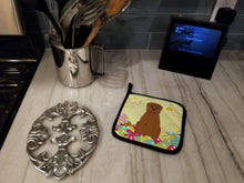 Load image into Gallery viewer, Easter Eggs Dogue de Bourdeaux Pot Holders - Set of 2 - Heat-Resistant Kitchen Essentials BB6073PTHD