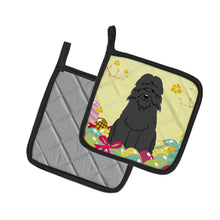 Load image into Gallery viewer, Easter Eggs Bouvier des Flandres Pot Holders - Set of 2 - Heat-Resistant Kitchen Essentials BB6074PTHD