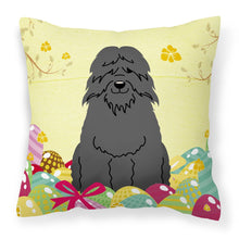 Load image into Gallery viewer, Easter Eggs Bouvier des Flandres Fabric Decorative Pillow BB6074PW1818