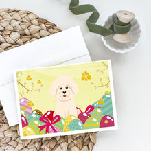 Load image into Gallery viewer, Easter Eggs Bichon Frise Greeting Cards -  Blank Note Cards – 8-Pack of Artist-Designed Cards with Envelopes