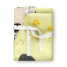 Load image into Gallery viewer, Easter Eggs Papillon Black White Apron – Artist-Designed Kitchen, BBQ &amp; Craft Apron BB6076APRON