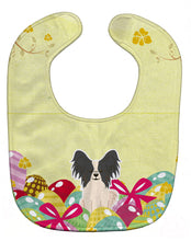 Load image into Gallery viewer, Easter Eggs Papillon Black White Baby Bib BB6076BIB