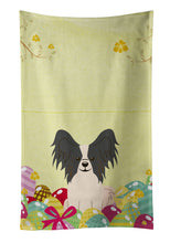 Load image into Gallery viewer, Easter Eggs Papillon Black White Kitchen Towel – Artistic Dish Towel for Everyday Use BB6076KTWL