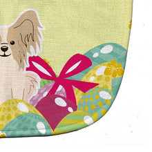Load image into Gallery viewer, Easter Eggs Papillon Sable White Baby Bib BB6077BIB