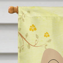 Load image into Gallery viewer, Easter Eggs Papillon Sable White Flag Canvas House Size BB6077CHF