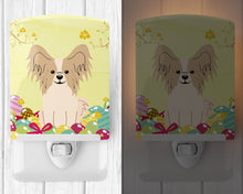 Load image into Gallery viewer, Easter Eggs Papillon Sable White Ceramic Night Light BB6077CNL