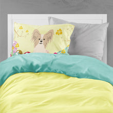 Load image into Gallery viewer, Easter Eggs Papillon Sable White Fabric Standard Pillowcase – Artistic Decorative Front, White Back BB6077PILLOWCASE
