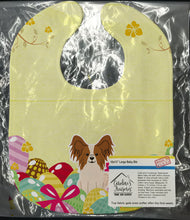 Load image into Gallery viewer, Easter Eggs Papillon Red White Baby Bib BB6078BIB