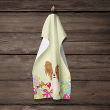 Load image into Gallery viewer, Easter Eggs Papillon Red White Kitchen Towel – Artistic Dish Towel for Everyday Use BB6078KTWL