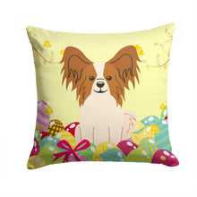 Load image into Gallery viewer, Easter Eggs Papillon Red White Throw Pillow - 14x14 Decorative Pillow – Art for Your Home &amp; Patio BB6078PW1414