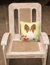Load image into Gallery viewer, Easter Eggs Papillon Red White Fabric Decorative Pillow BB6078PW1818
