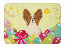 Load image into Gallery viewer, Easter Eggs Papillon Red White Machine Washable Memory Foam Mat BB6078RUG