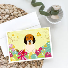 Load image into Gallery viewer, Easter Eggs Petit Basset Griffon Veenden Greeting Cards -  Blank Note Cards – 8-Pack of Artist-Designed Cards with Envelopes