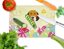 Load image into Gallery viewer, Easter Eggs Petit Basset Griffon Veenden Glass Cutting Boards – Durable, Decorative Kitchen Art Large BB6079LCB