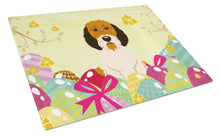Load image into Gallery viewer, Easter Eggs Petit Basset Griffon Veenden Glass Cutting Boards – Durable, Decorative Kitchen Art Large BB6079LCB