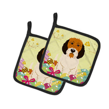 Load image into Gallery viewer, Easter Eggs Petit Basset Griffon Veenden Pot Holders - Set of 2 - Heat-Resistant Kitchen Essentials BB6079PTHD
